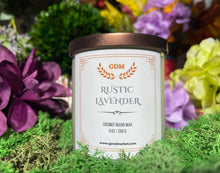 Load image into Gallery viewer, Rustic Lavender, handcrafted candle 9 Oz