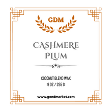 Load image into Gallery viewer, Cashmere plum, handcrafted candle 9 Oz