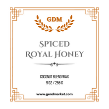 Load image into Gallery viewer, Spiced Royal Honey, handcrafted candle 9 Oz