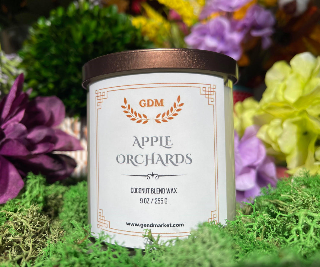 Apple Orchards, handcrafted candle 9 Oz