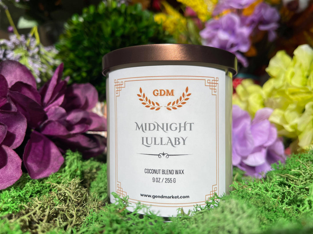 Midnight Lullaby, handcrafted candle 9 Oz